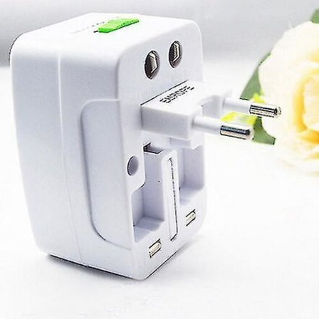 1pc Universal Au/uk/us/eu Charger Adapter International Home Travel Power