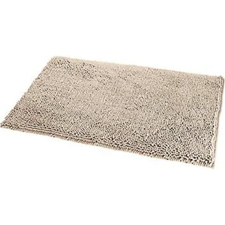 Antidérapant Basics Tapis de bain en microfibre à poils longs, 0,33 x 0,5 m, Beige