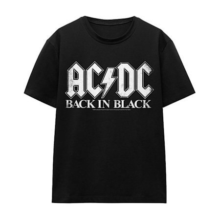 AC/DC Unisex Vuxen Back In Black T-Shirt M Svart