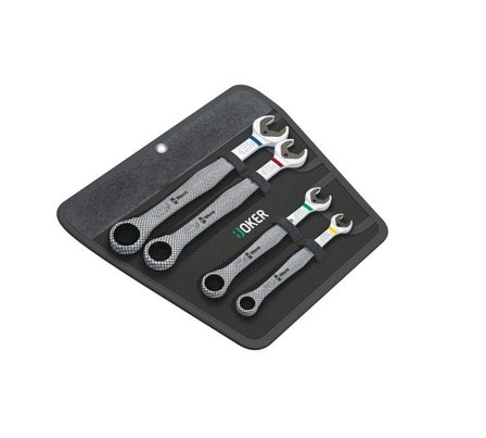 Wera 4-delers fastnøkkelsett med skrallefunksjon 10, 13, 17, 19mm