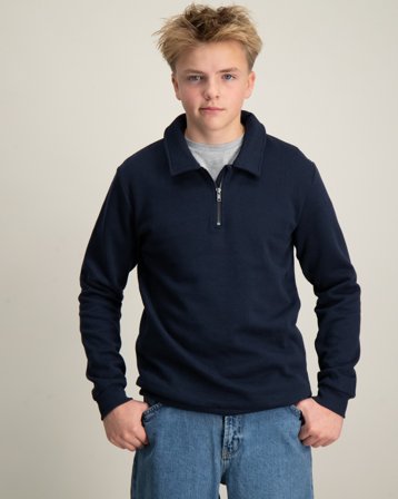 LMTD NLMSALTHE LS BRU POLO SWEAT Blau Pullover Jungen - Kids Brand Store