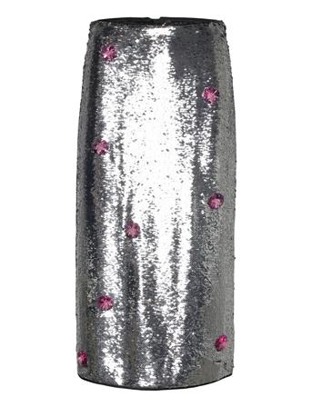 Stefani By Nbs Knälång Kjol Grå Custommade