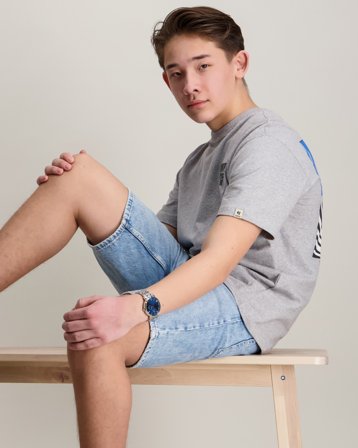 ONLY & SONS JUNIOR OSJEDGE LB 2788 TAI DNM SHORTS Cremefarben Shorts Jungen - Kids Brand Store