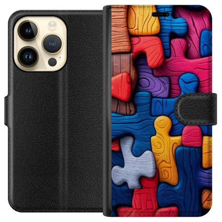 Yhteensopiva Lompakkokotelo Apple Apple iPhone 15 Pro Leikkisä kuvitus Stitchin kanssa vaaleanpunaisissa omenoissa pehmeässä pastellidesignissa, jo