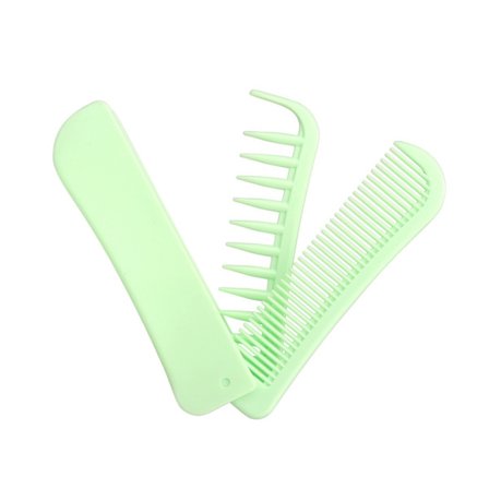 Bærbar sammenleggbar hårkam for styling av ulike hårtyper og reisekomfort