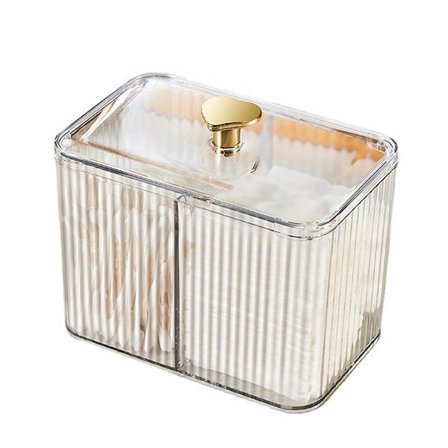 Genomskinlig bomullspinne Förvaringsbox Desktop Dammtät hållare