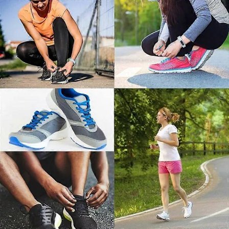 Atletiske Snørebånd Runde Snørebånd til Sneakers