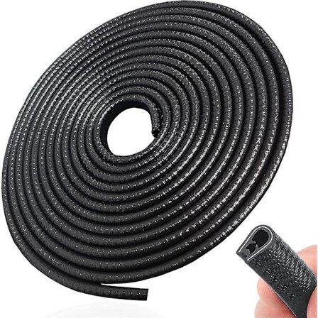 4m Sort Bil Dørbeskytter Limfri U-formet Gummi Bil Dørkantbeskytter Til De Fleste Biler