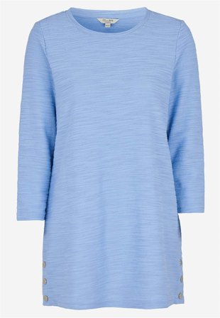 Cellbes of Sweden - Jerseytunika med struktur i blå til damer i størrelse 34/36