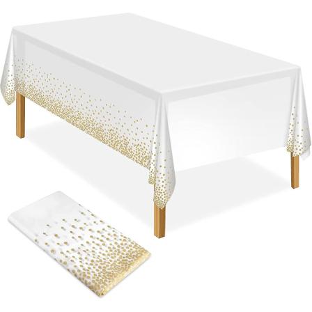 Plast Bordsduk Cover Jul 137x274cm White