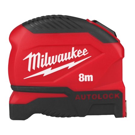 Milwaukee Autolock Gen 2 Måttband Automatisk låsning 8 m - 25 mm, Mått & vattenpass