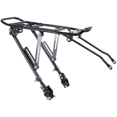 Bjergcykelramme, justerbar bagramme, maksimal belastning 50 kg, hurtig montering, holdbar, egnet til 24-28 tommer mountainbike/racercykel