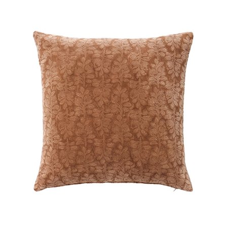 Dekorativ pude 50x50cm bomuld viskose beige