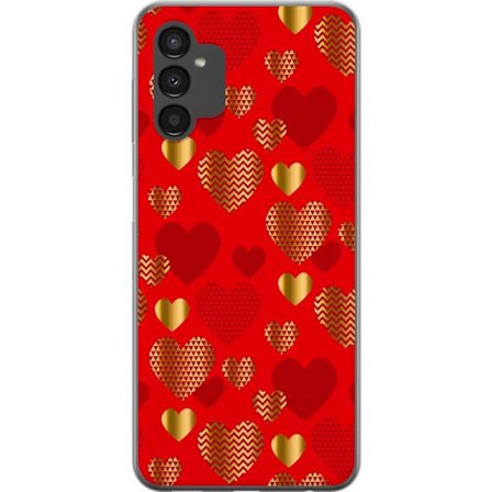 Kompatibelt Mobilskal till Samsung Samsung Galaxy A04s GoldenHearts