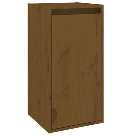 Vidaxl Väggskåp Honungsbrun 30x30x60 Cm Massiv Furu Brun