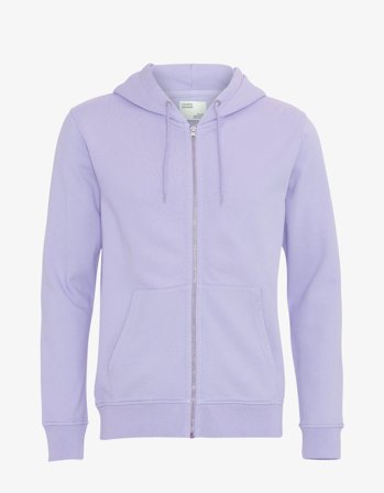 Classic Organic Zip Hood - Soft Lavender - S