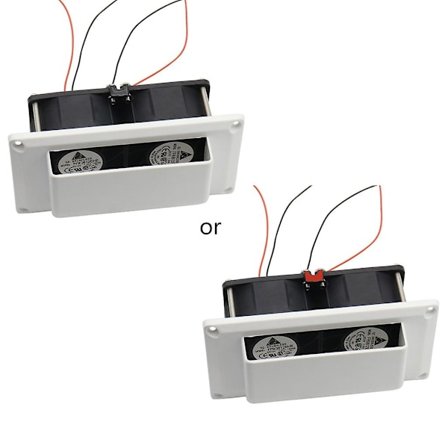til DC 12V Emhætte Ventilator til Campingvogn Trailer Universal RV Interiør Luft [db]