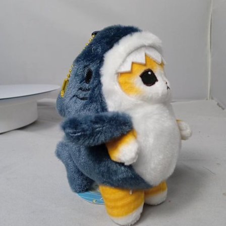 Mub- Cute Shark Cat Fried Shrimp Cat Plush Doll Pendant Dolls Beautiful Room Car Bag Decoration For Gifts Keychain