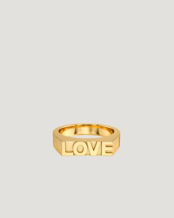Edblad Love Signet Ring Gold Gouden Sieraden Meisjes - Kids Brand Store