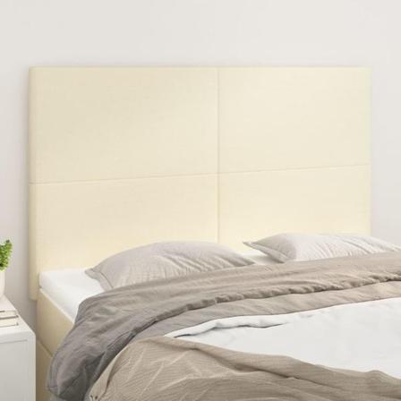 Vidaxl Huvudgavlar 4 St Gräddvit 72x5x78/88 Cm Konstläder Kräm