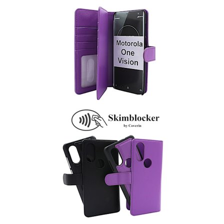 Skimblocker XL Magnet Wallet Motorola One Vision