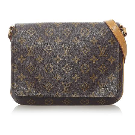 Louis Vuitton Vintage, Pre-owned Shoulder Bag Bruin, Dames, Maat:ONE Size,leather