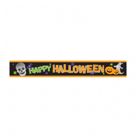 Plastikkbanner Glad Halloween 270 cm