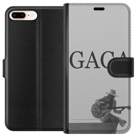 Kompatibelt Lommeboketui til Apple iPhone 7 Plus Stitch omgitt av blåbær med søt kawaii-stil teddybjørn