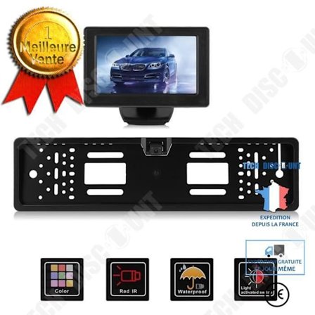 TD trådlös backkamera 170° vattentät Night Vision registreringsskylt Ram 4,3" skärm Monitor Vision System