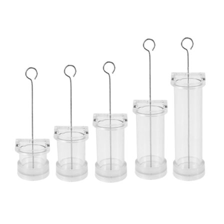 Kynttilämuotteja kynttilänvalmistukseen - Muoviset pylväsmuotit kynttilänvalmistussarjaan - Suuret sylinterimuotit kylkiläkynttilän valmistukseen