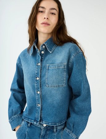 IVY Copenhagen Ivy-Heaven Denim Shirt Wash Tribeca - Blue - 38