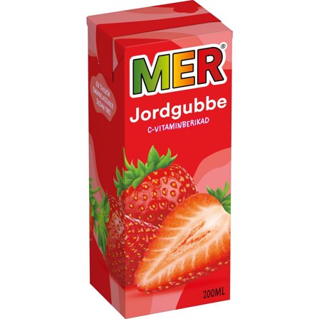 MER Fruktdryck Jordgubb 20cl - Lyreco - Kök och servering - Dryck - Drickor