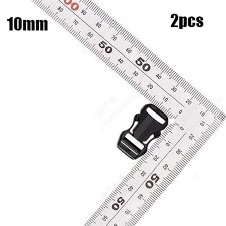 1/2 stk Sideudløserspænder Buet spænde 10MM