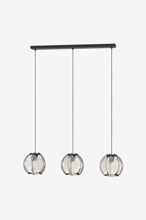 EGLO - Takpendel Waverton 3 White/Black - Svart - Takpendlar - Från Homeroom