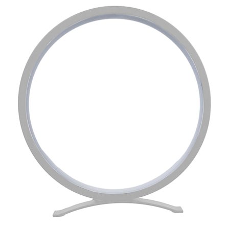 Bordslampa, metallring bordslampa sängbord sänglampa, modern reducerad lampa/sovrum/vardagsrum LED varmt ljus, 10 tum(vit)