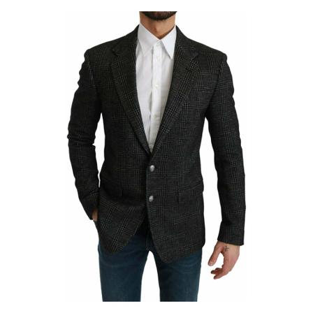 Dolce & Gabbana - Kavajer - Grå - Herr - Storlek: L, Herr, Storlek: L