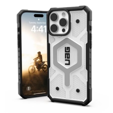 UAG Telefontaske til iPhone 16 Pro MagSafe Pathfinder Klar - Hvid