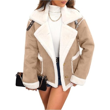 Vinterkappa för damer, fleece, varm, termisk, inomhuspassform, sportjackor, vinterkappa Jaune Terreux L