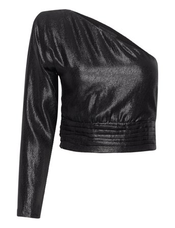 Mango | Asymmetrical Puff Sleeve Blouse | S