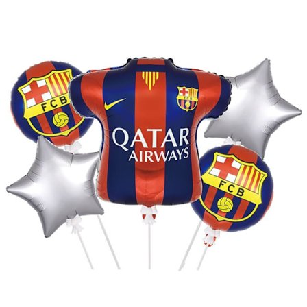 5 stk. VM-fotball folie ballonger sett