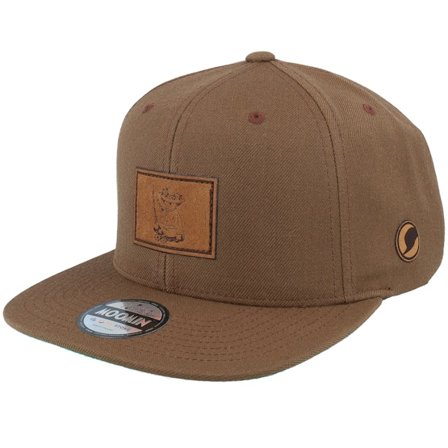 Moomin - Brown - snapback - Cap - Snufkin Engraved Patch Tan Brown Snapback - Hatstore