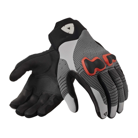 Gants Moto REV'IT! Kinetic 2 Gris/Rouge S