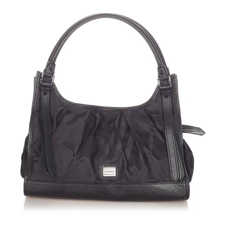 Burberry Vintage, Pre -owned Smoke Check Nylon Tote Bag Zwart, Dames, Maat:ONE Size