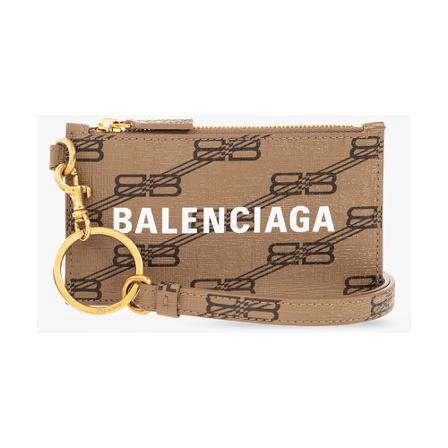 Balenciaga Strapped card case , Bruin , Heren , Maat: ONE Size Portefeuilles