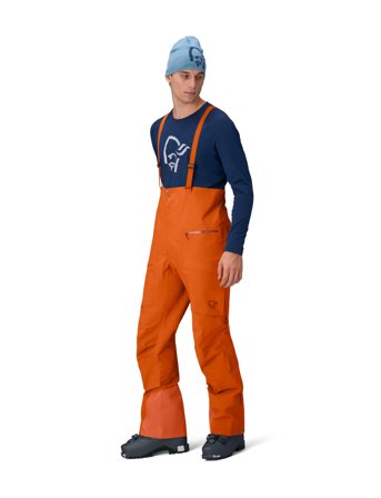 Norrøna Møre Gore-Tex Salopette M's - Orange - XL