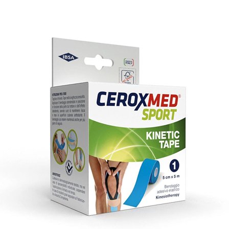 Ceroxmed Sport Kinetic Tape Blue 1 Pezzo