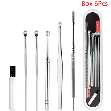 5-9 stk./sett Ørevoksfjerner Ørerensesett Øreplukker Øreplukker Ørerenseskje Ørepleie Renseverktøy for voksne Ørepleiesett