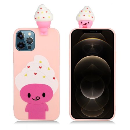 Cute 3D iPhone 12 Pro Max skal - Rosa