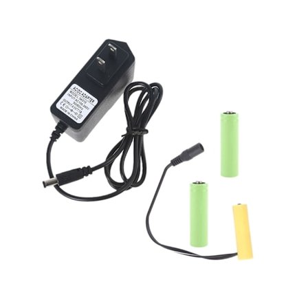 Universal AA Batterieliminator Kabel med Strömförsörjningsadapter 4.5V1A Dummy Batteriutgång Ersätter 3st 1.5V AA/LR6