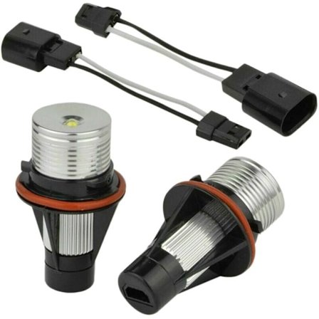 1 Pari 8000K Valkoinen LED Angel Eye Merkki Halo Polttimot Lampuille E39 E53 E60 E63 E64 E66 E87 5 6 7 X3 X5,